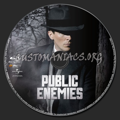 Public Enemies blu-ray label