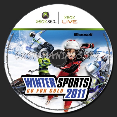 Winter Sports 2011 Go for Gold Xbox360 dvd label