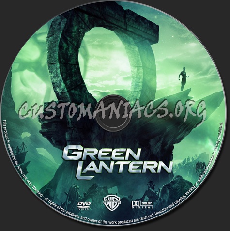 Green Lantern dvd label