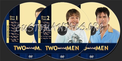 Two and a Half Men Season 5 dvd label