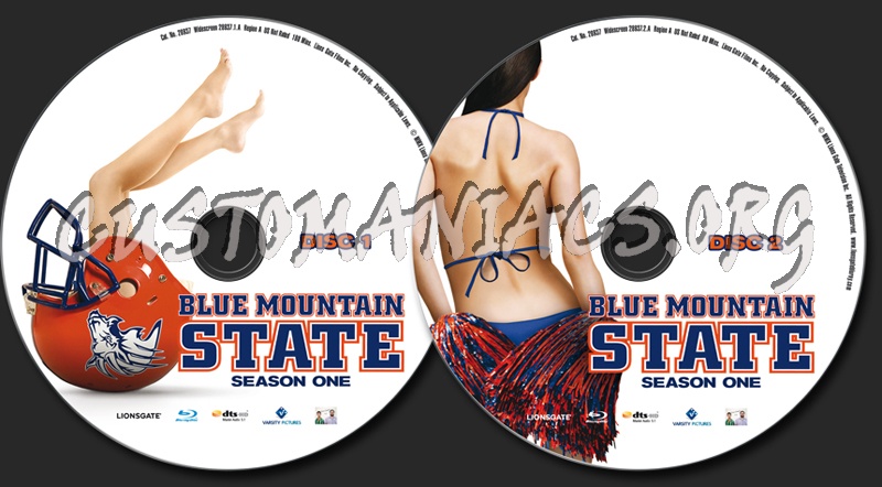 Blue Mountain State Season 1 blu-ray label