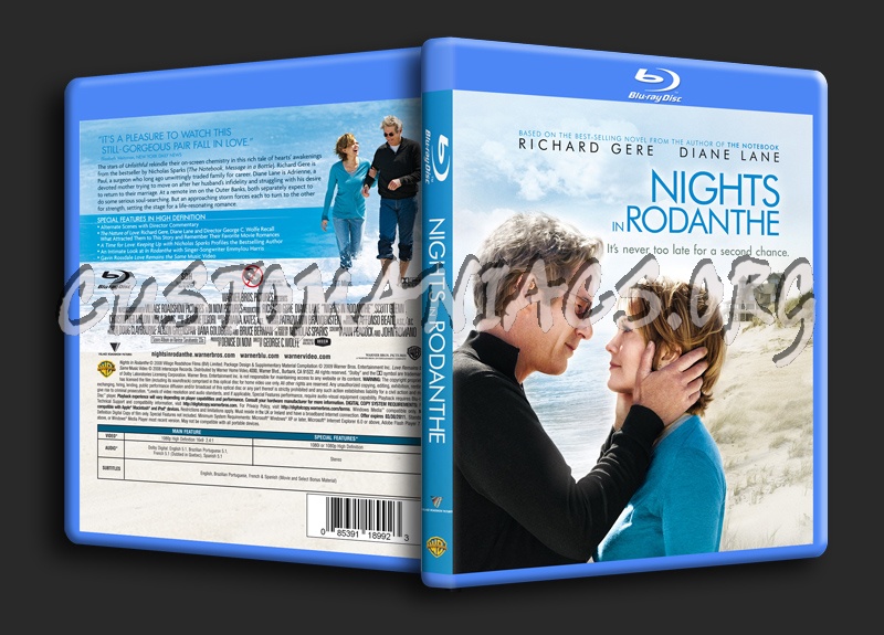 Nights In Rodanthe blu-ray cover