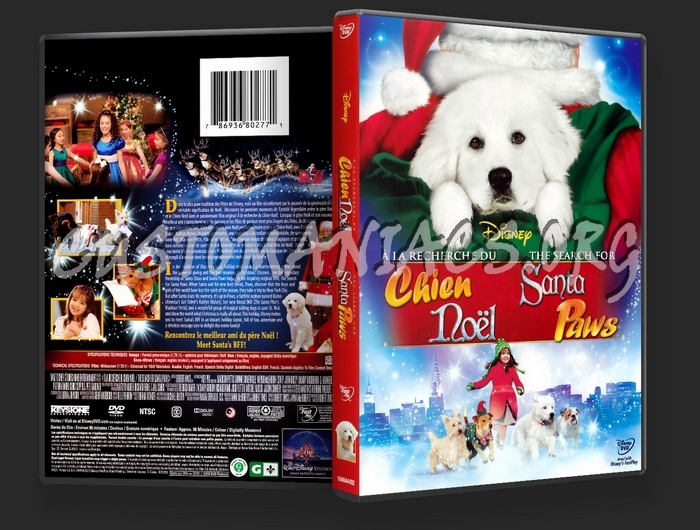 The Search For Santa Paws dvd cover