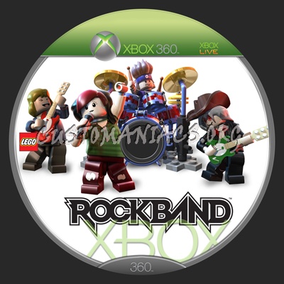 Lego Rock Band dvd label