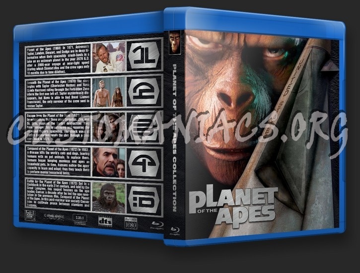 Planet of the Apes Collection blu-ray cover