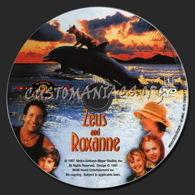 Zeus and Roxanne (1997) dvd label