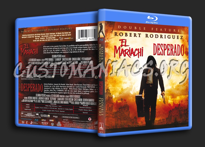 El Mariachi / Desperado blu-ray cover