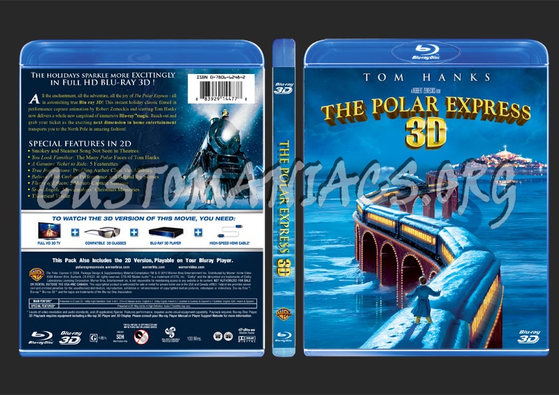 The Polar Express 3D blu-ray cover