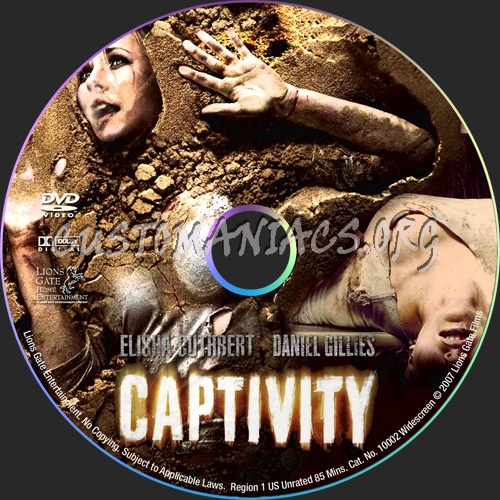 Captivity dvd label