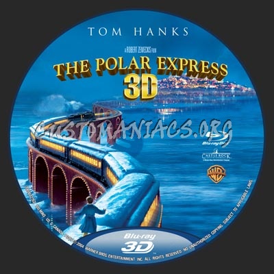 Polar Express 3D blu-ray label