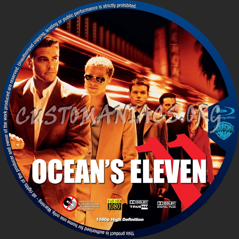 Ocean's Eleven blu-ray label