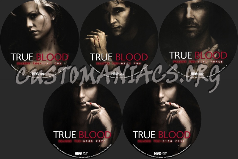 True Blood - Season 2 dvd label