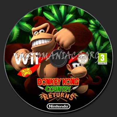 Donkey Kong Country Returns dvd label