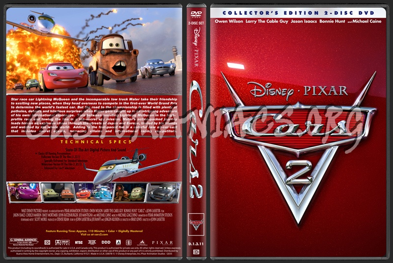 Cars 2 dvd cover