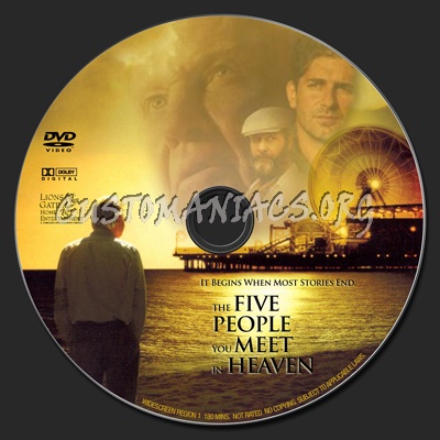 The Five People You Meet in Heaven dvd label