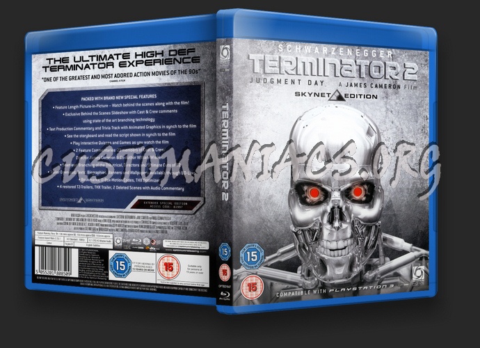 Terminator 2 Judgment Day blu-ray cover