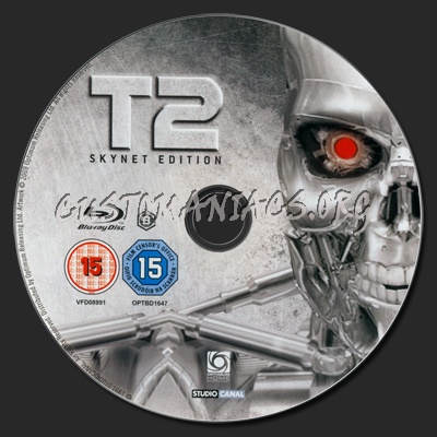 Terminator 2 Judgment Day blu-ray label