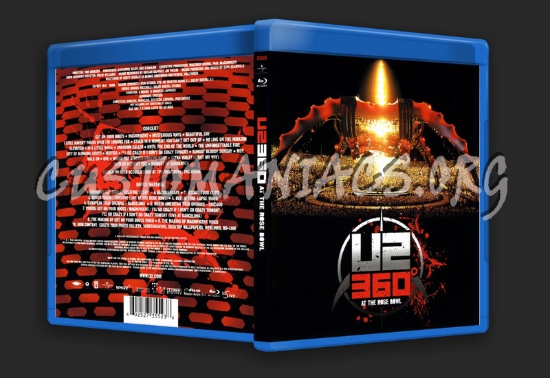 U2 360 At The Rose Bowl blu-ray cover