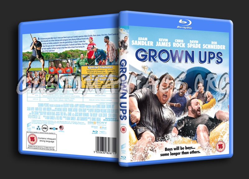 Grown Ups blu-ray cover