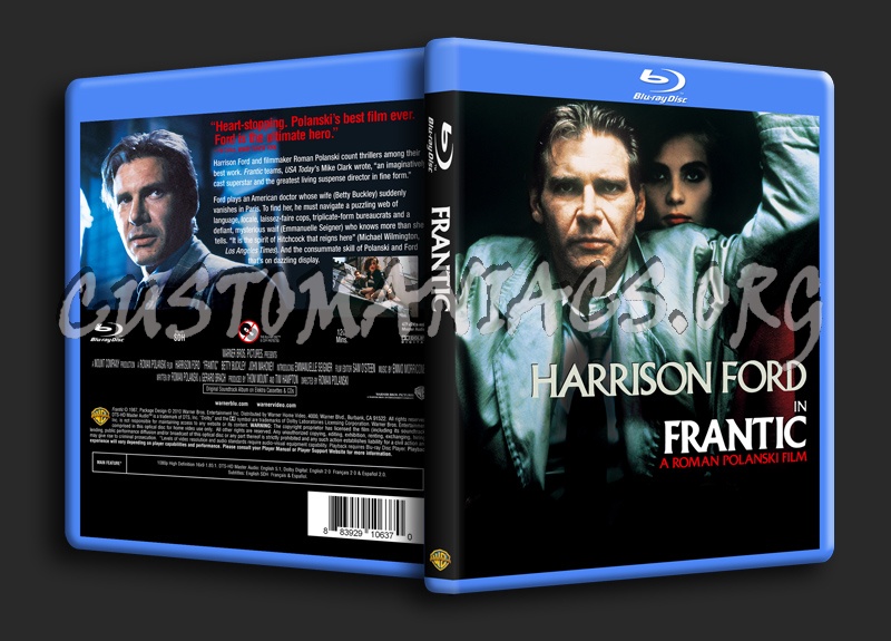 Frantic blu-ray cover