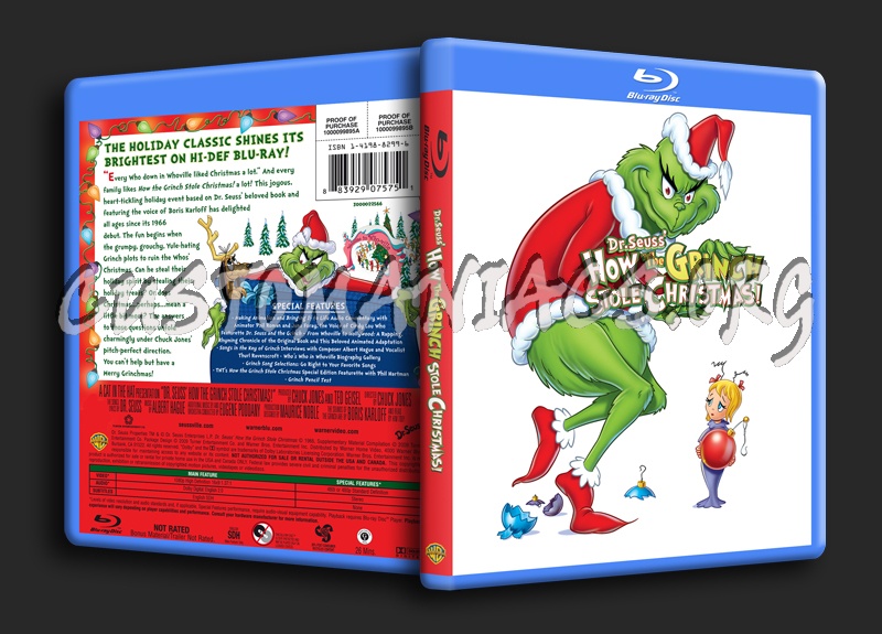 How the Grinch Stole Christmas blu-ray cover