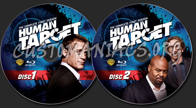 Human Target Season 1 blu-ray label