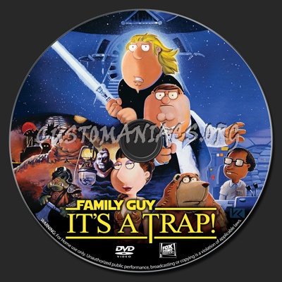 Family Guy It's A Trap dvd label