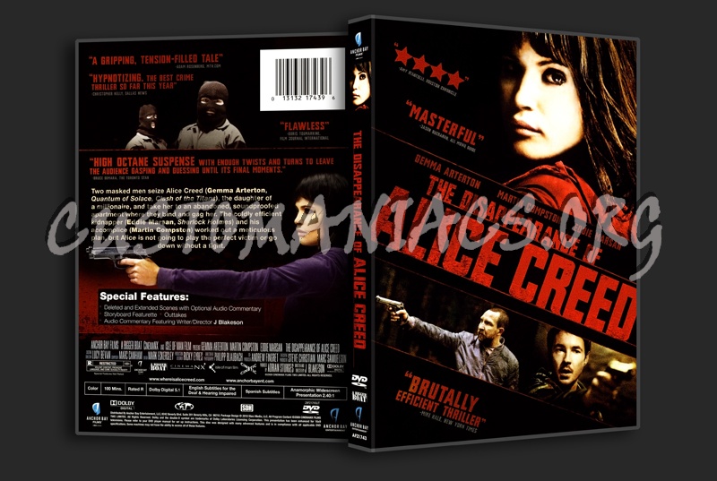 The Disappearance of Alice Creed dvd cover