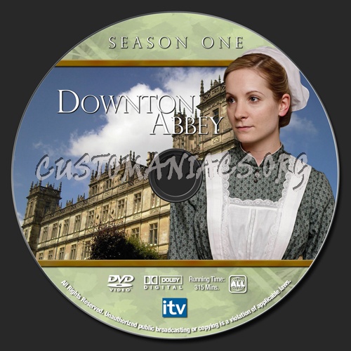 Downton Abbey Season 1 dvd label