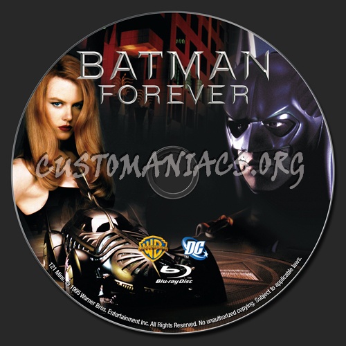 Batman Forever blu-ray label