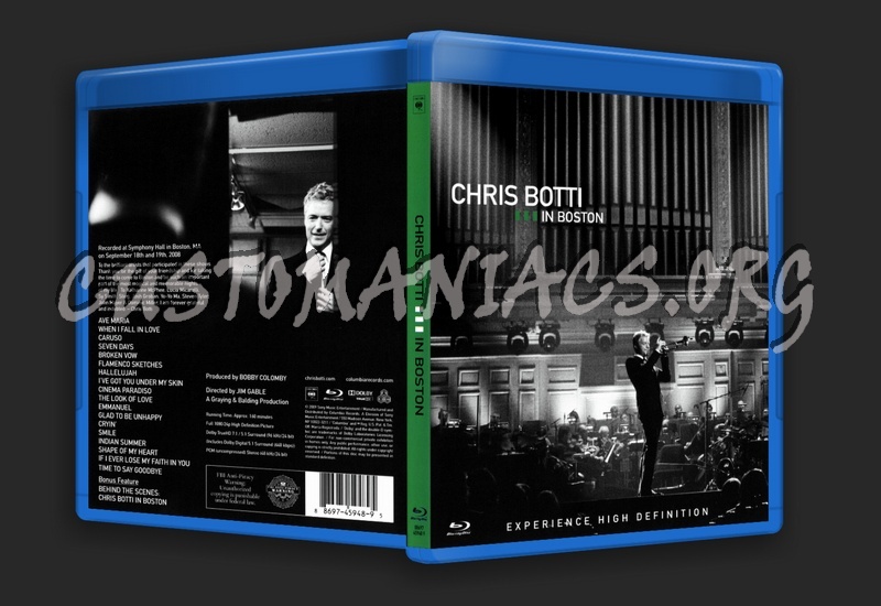 Chris Botti in Boston blu-ray cover