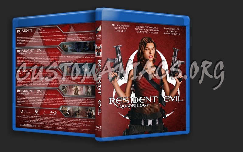 Resident Evil Quadrilogy blu-ray cover