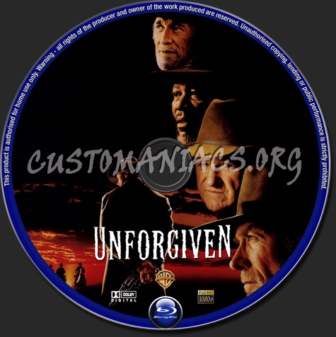 Unforgiven blu-ray label