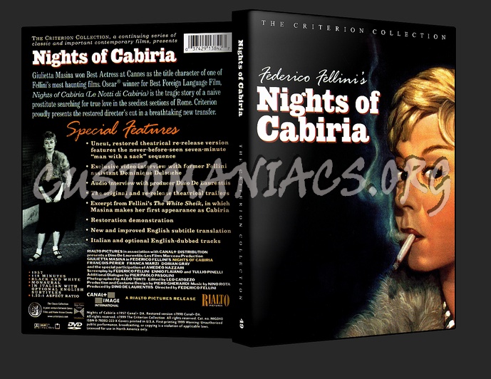 049 - Nights of Cabiria dvd cover