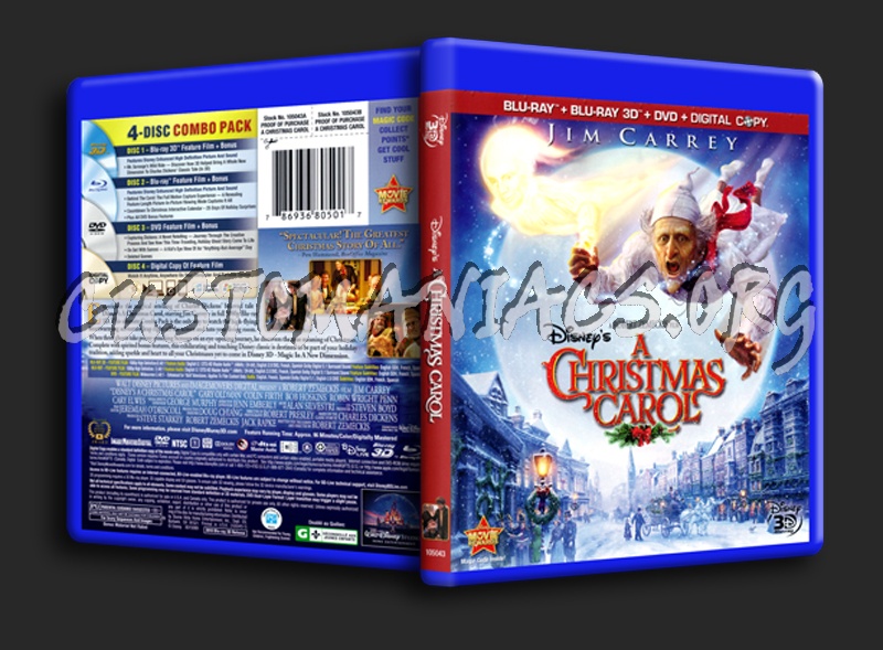 A Christmas Carol blu-ray cover