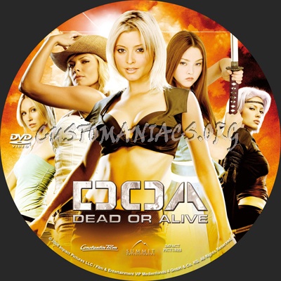 DOA (Dead Or Alive) dvd label