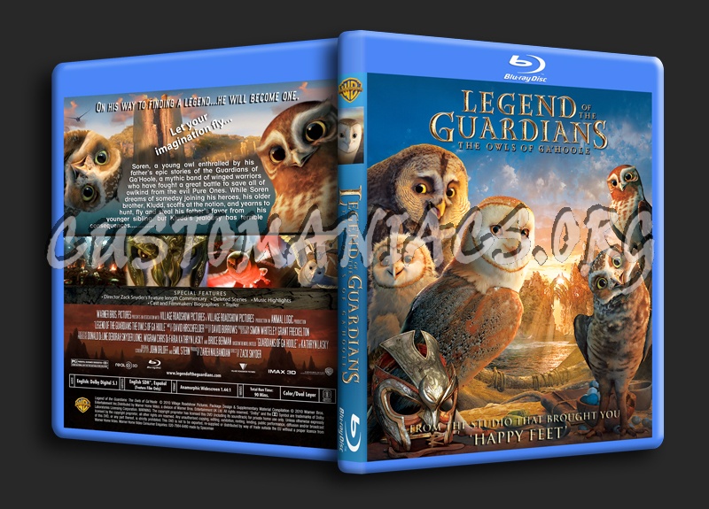 Legend Of The Guardians: The Owls Of Ga'Hoole blu-ray cover