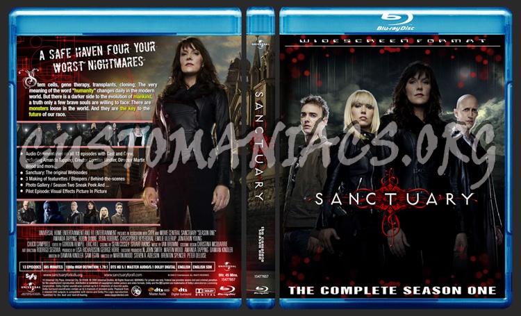 Sanctuary - Season 01 (158mm) blu-ray cover