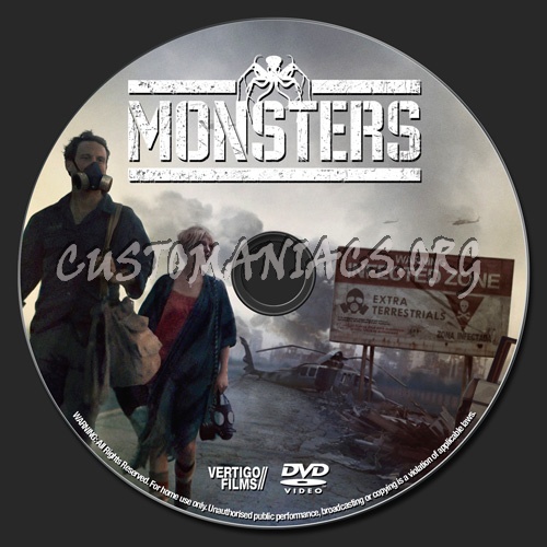 Monsters dvd label