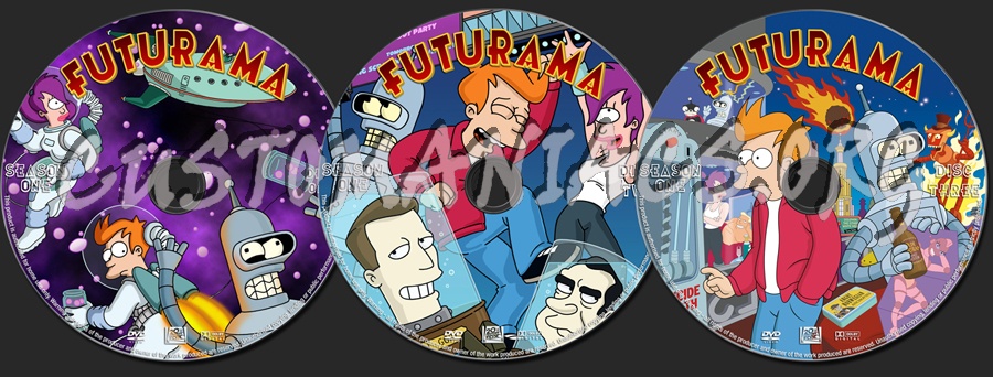 Futurama - Season One dvd label