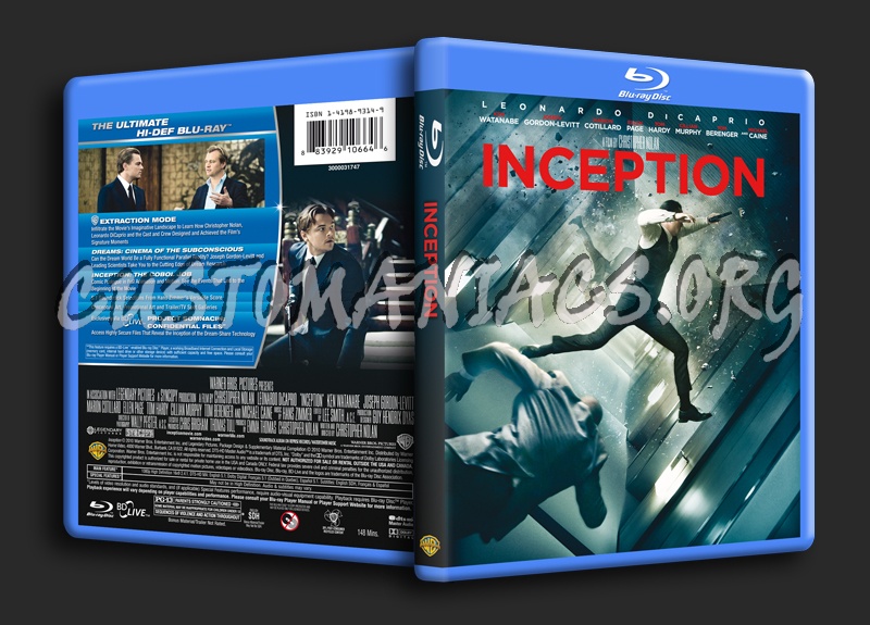 Inception blu-ray cover