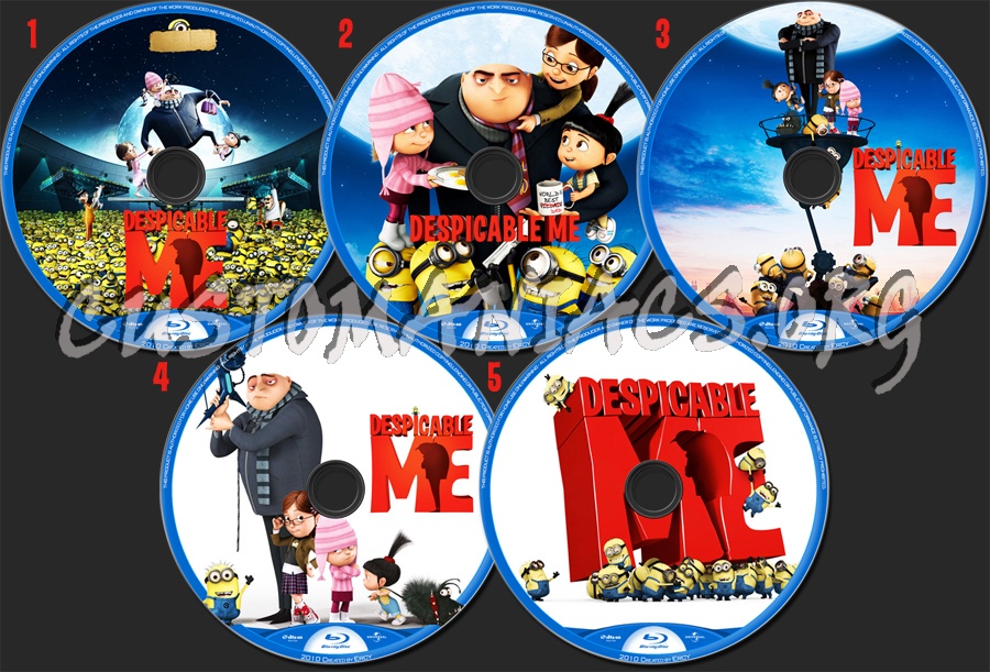 Despicable Me blu-ray label