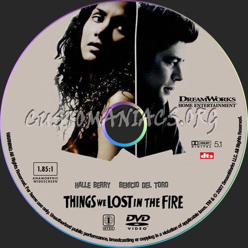 Things We Lost in the Fire dvd label