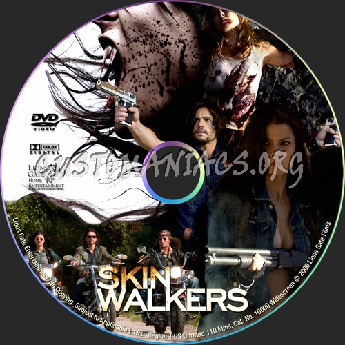 SkinWalkers dvd label