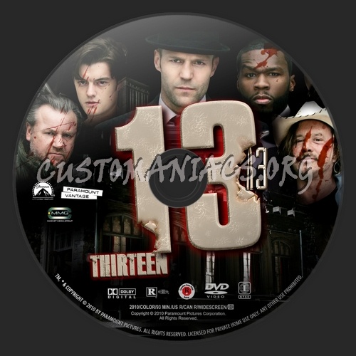 13 (Thirteen) dvd label