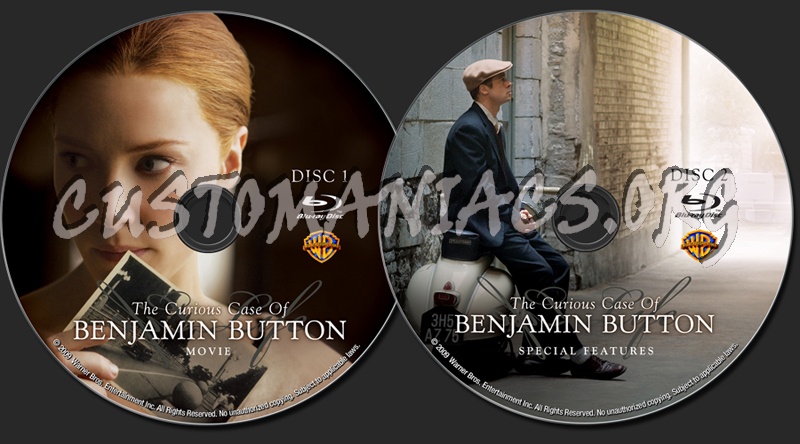 The Curious Case Of Benjamin Button blu-ray label