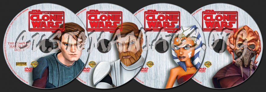 Star Wars: The Clone Wars Season 2 dvd label