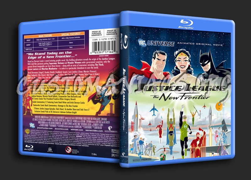 Justice League The New Frontier blu-ray cover