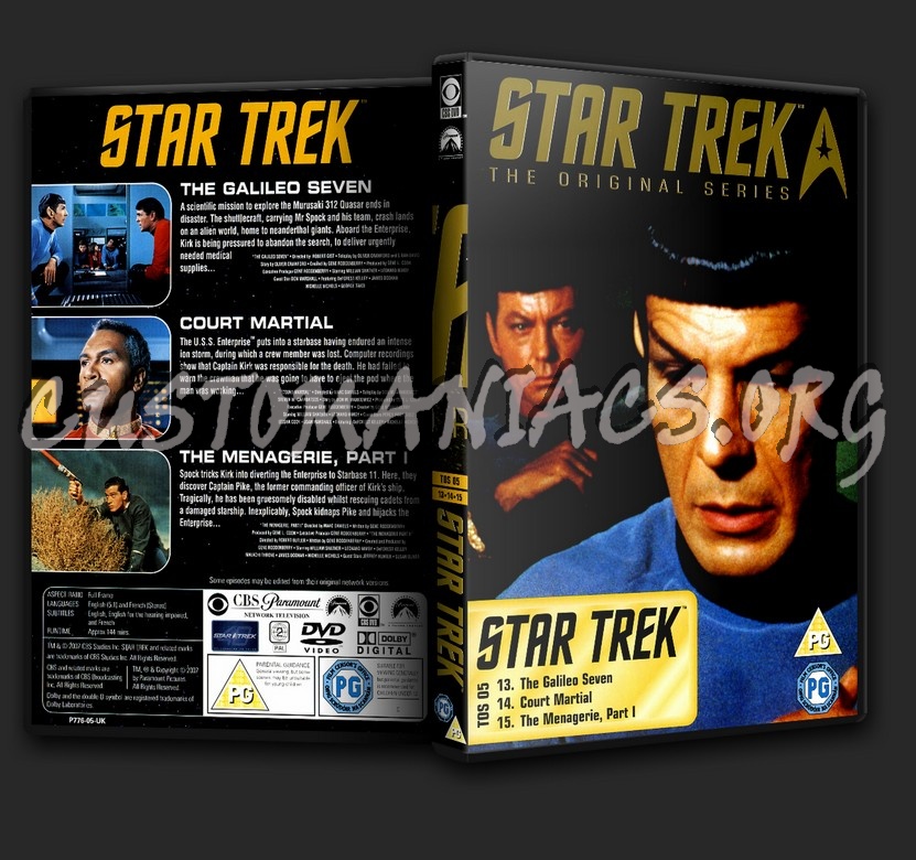 Star Trek The Original Series dvd cover