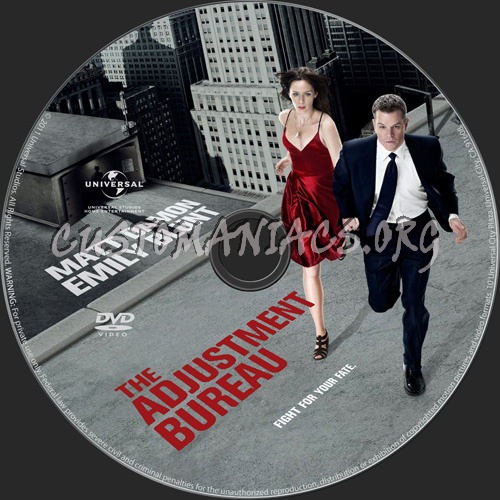 The Adjustment Bureau dvd label